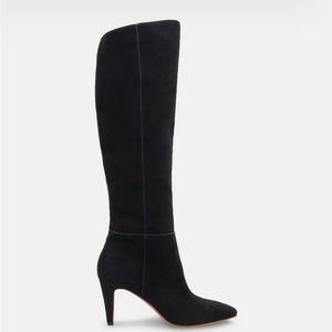 Dolce Vita - suede Haze boots, color Onyx 8.5